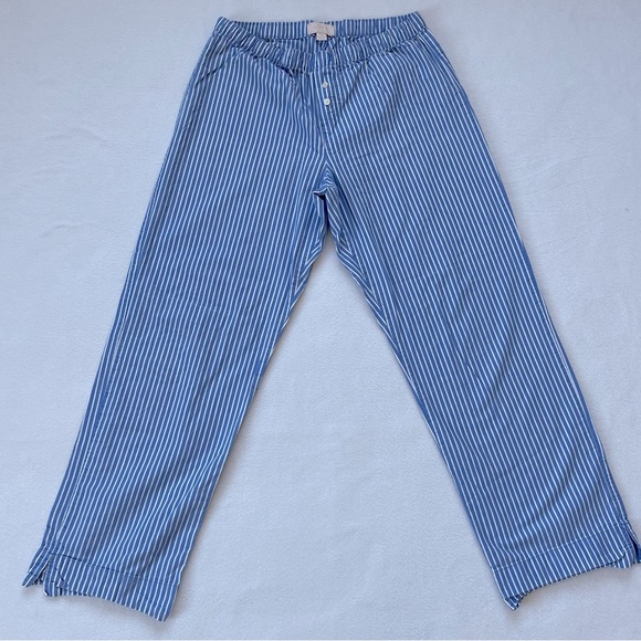 Love by Gap women's blue & white striped Pajama pants size XS - Picture 1 of 5